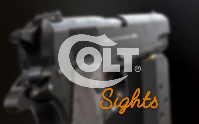 Colt Cobra (Post 2017) sights